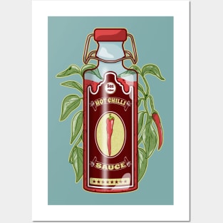 Hot Chili Sauce Posters and Art